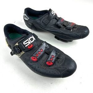 Sidi Genius Men's Road Cycling Carbon Sole Black Shoes EUR 47 USA 13 Speedplay